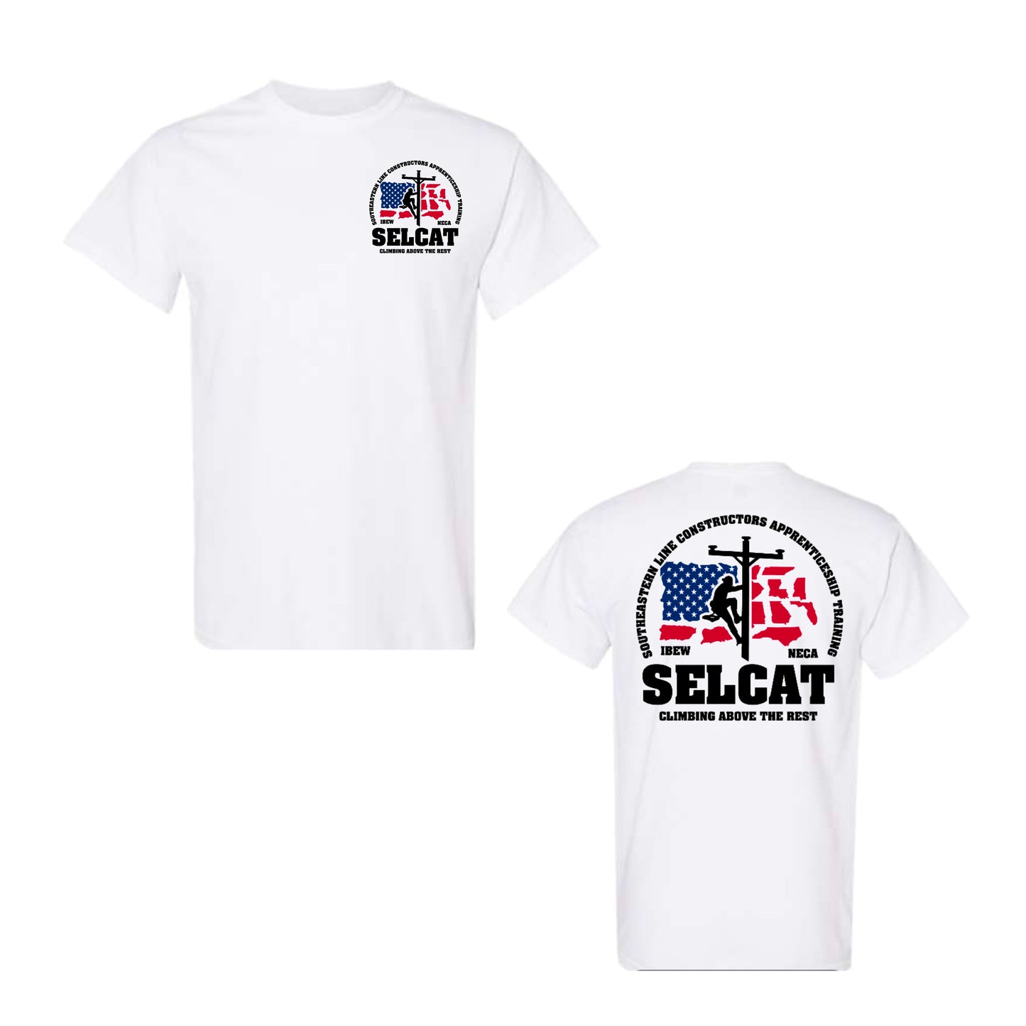 SELCAT Climbing Above The Rest Logo Short Sleeve T-shirt