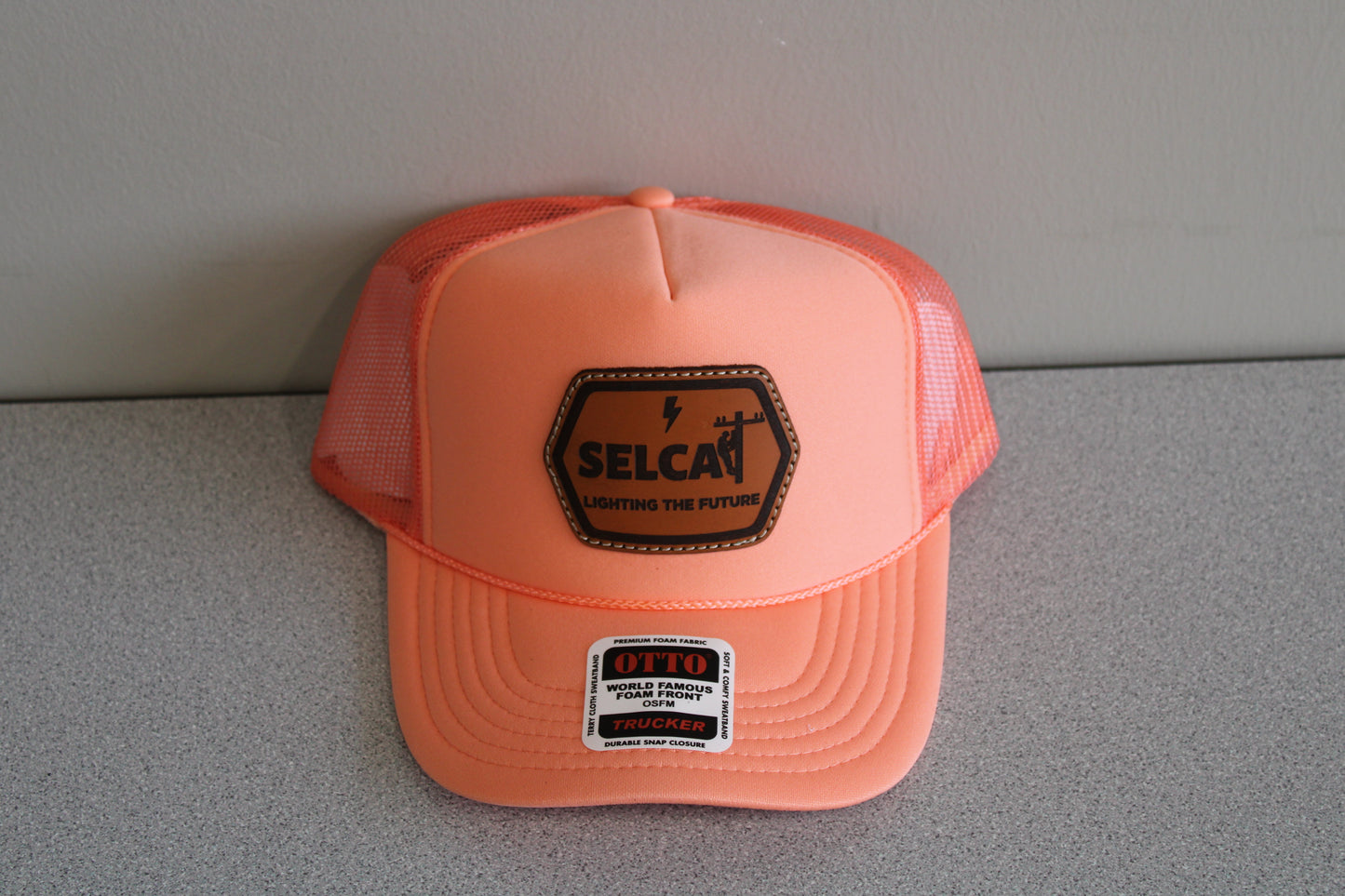 SELCAT Lighting the Future Leather Patch OTTO Trucker Style Hat