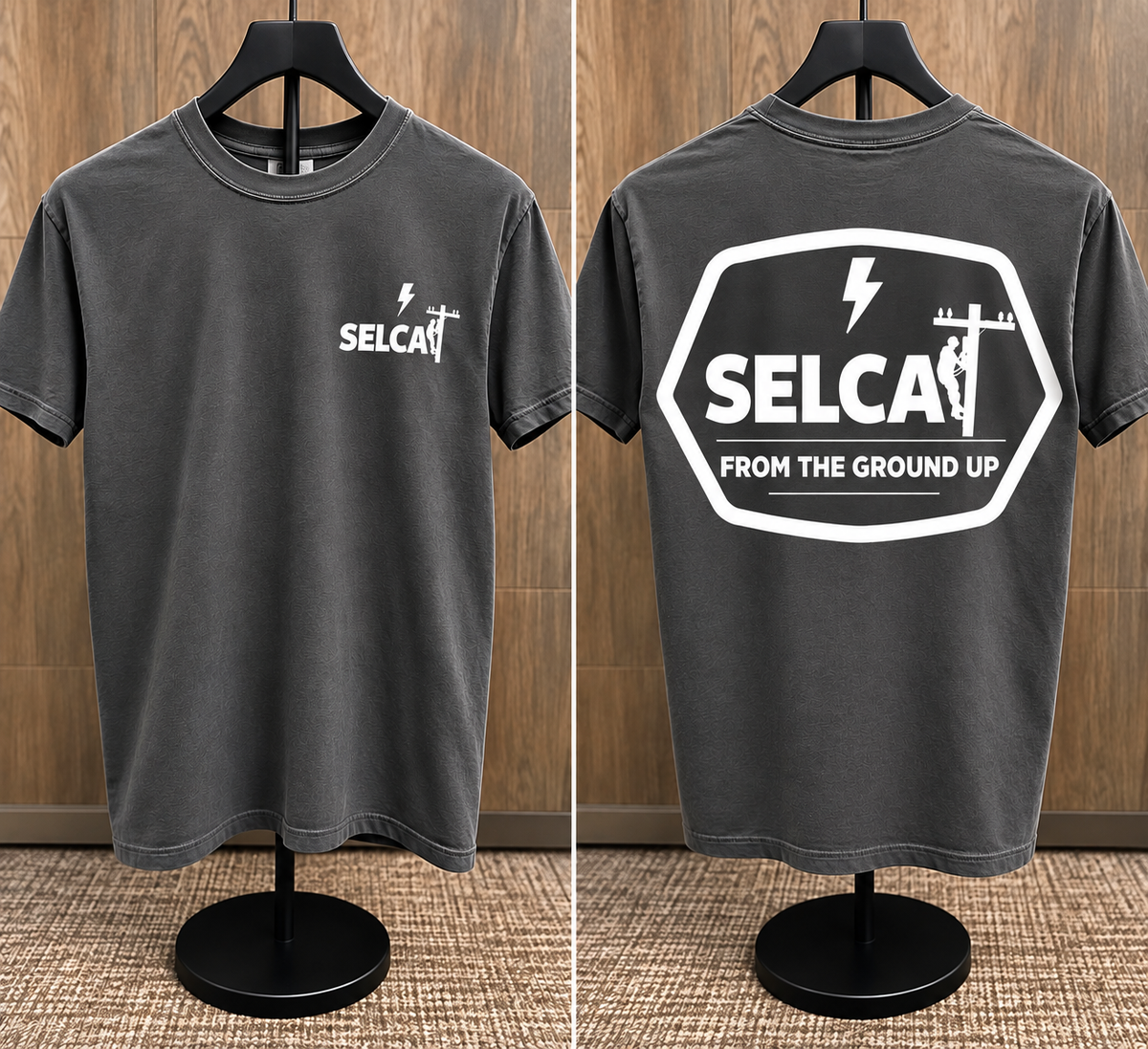 SELCAT From the Ground Up logo T-shirt