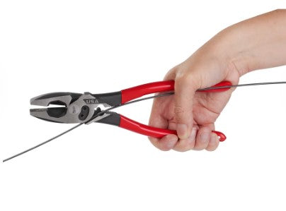 **Made in the USA Product** Milwaukee 9" Lineman's Pliers w/Crimper & Bolt Cutter, Dipped Handle