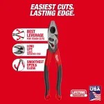 **Made in USA Product** Milwaukee 9" Lineman's Pliers w/Crimper & Bolt Cutter