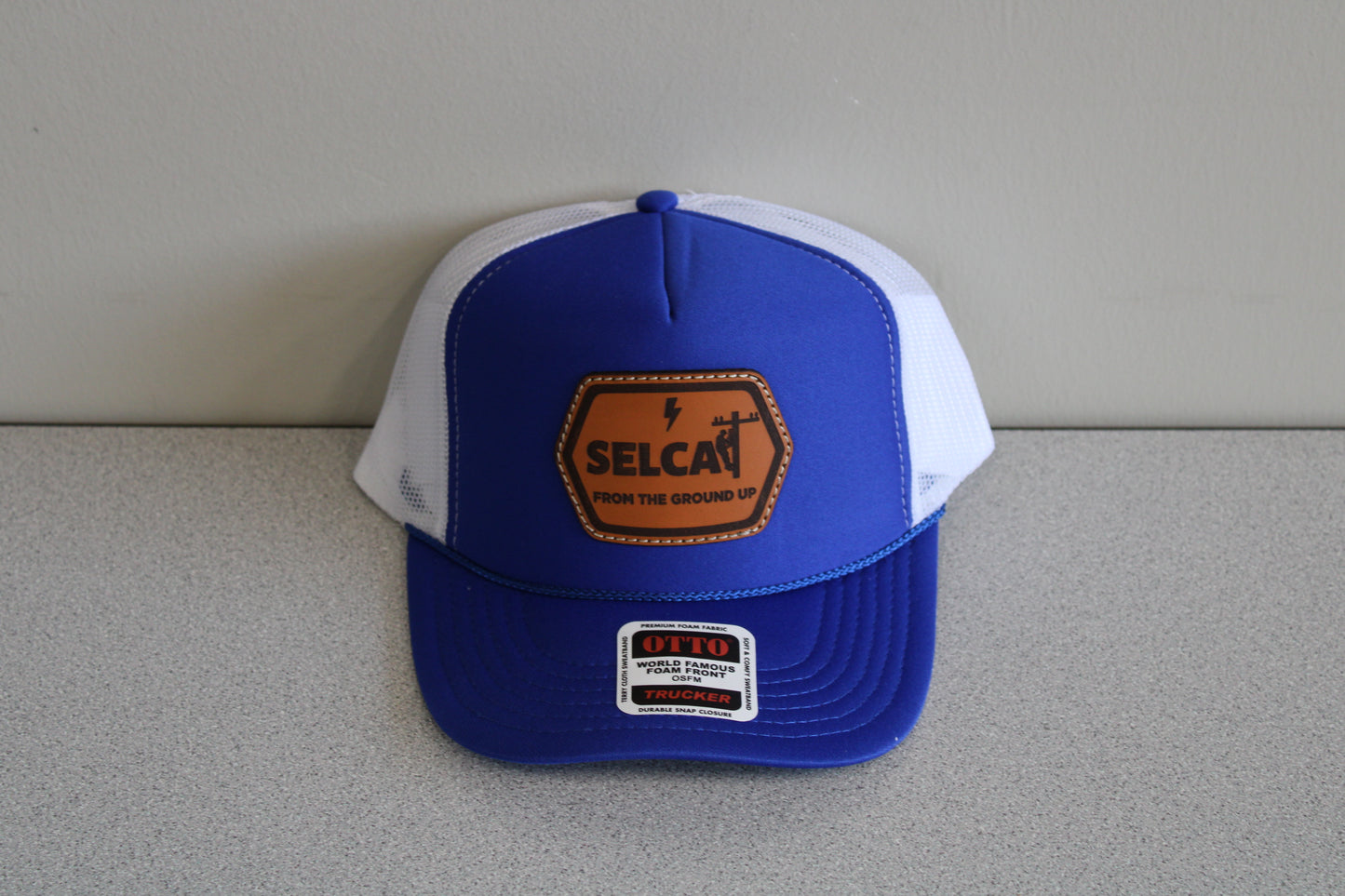 SELCAT From the Ground Up Leather Patch OTTO Trucker Style Hat