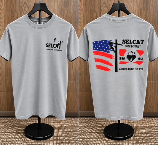 SELCAT 10th District logo short sleeve T-shirt