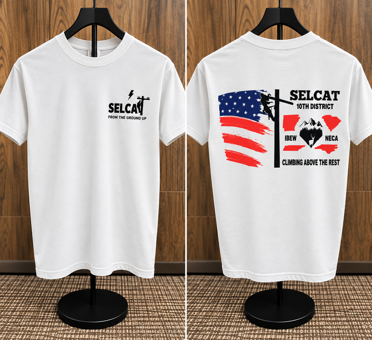 SELCAT 10th District logo short sleeve T-shirt
