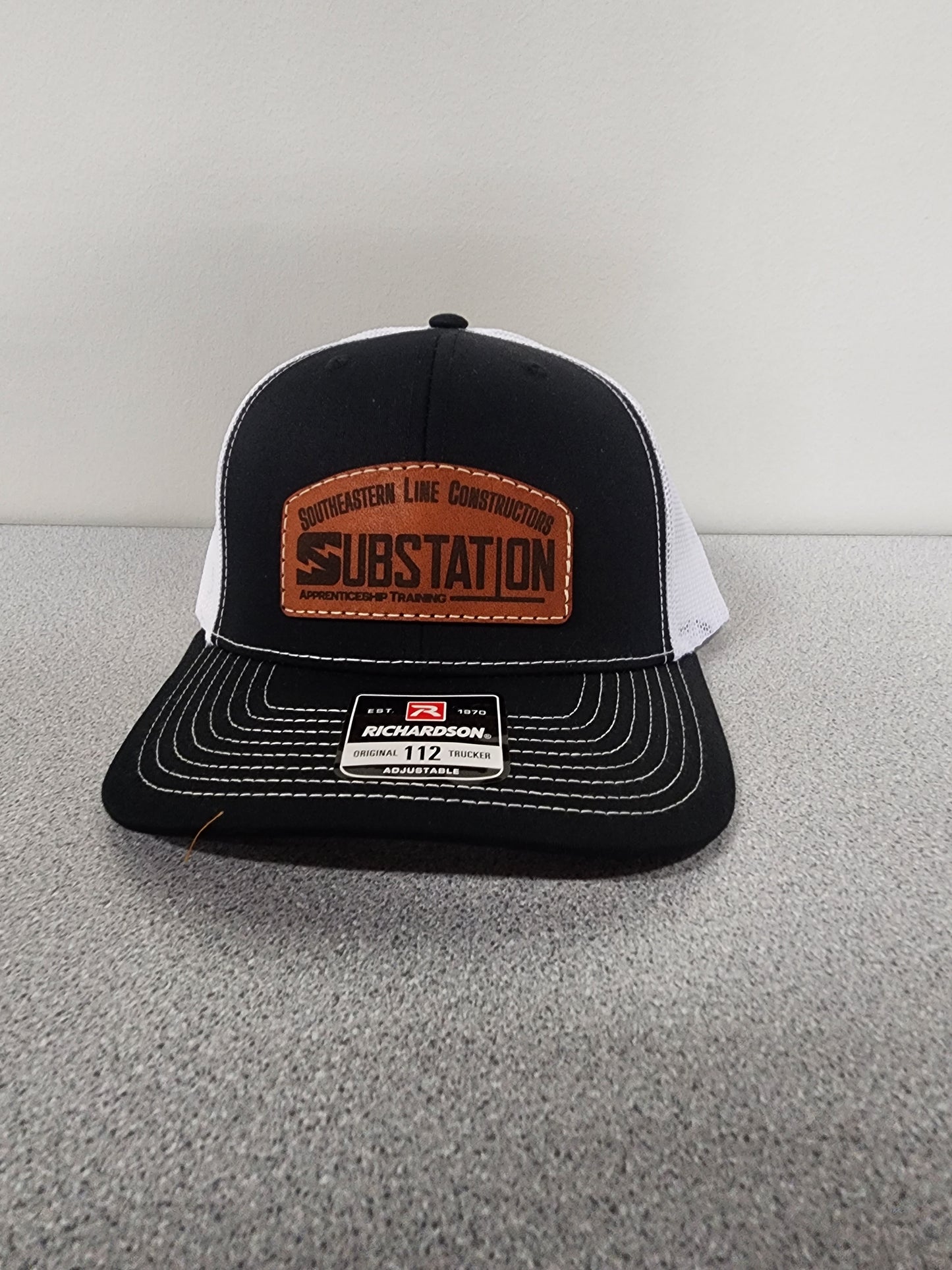 Adult Size SELCAT Substation Logo Leather Patch Richardson 112 Hat