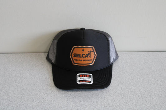 SELCAT From the Ground Up Leather Patch OTTO Trucker Style Hat