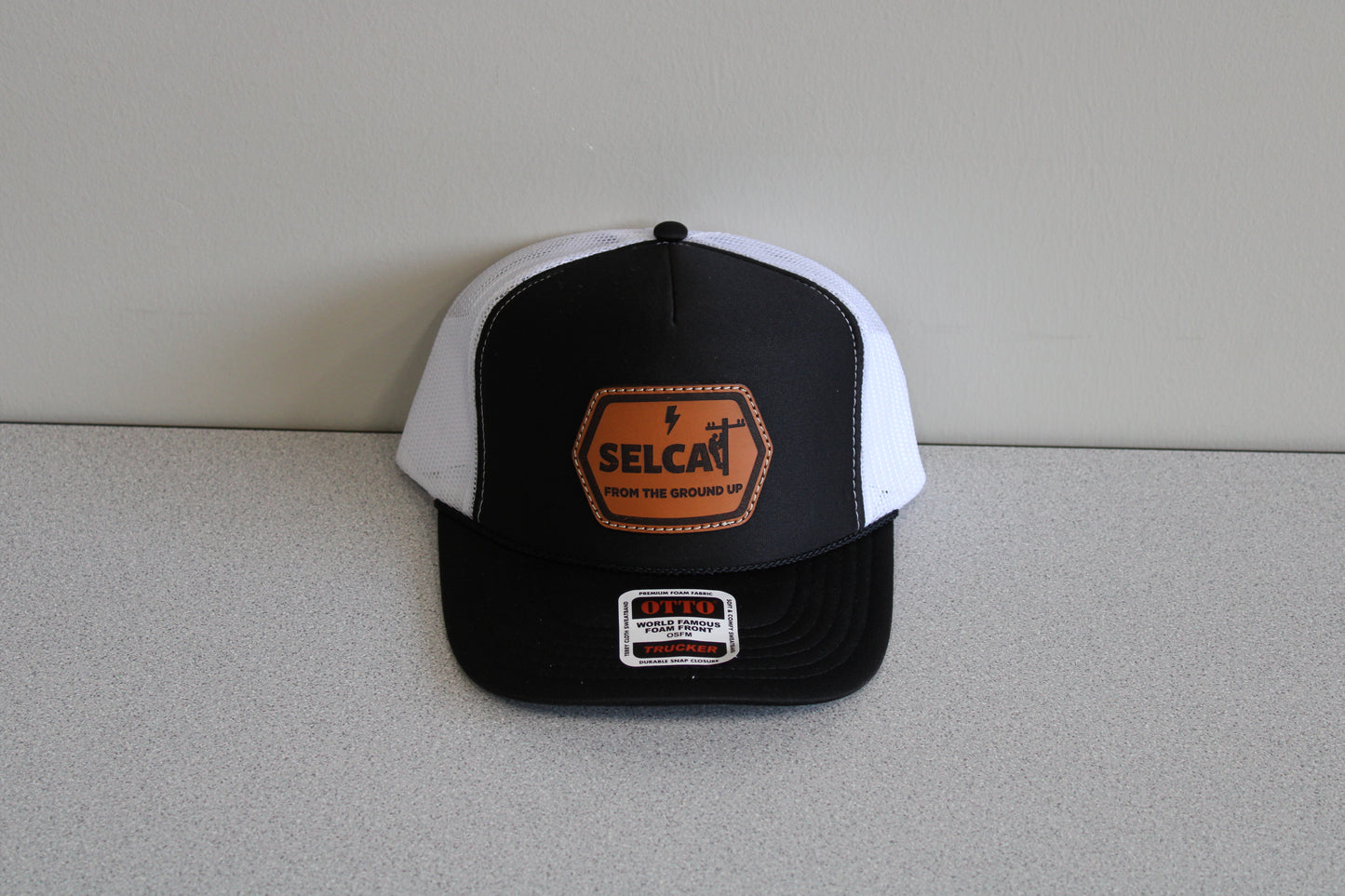 SELCAT From the Ground Up Leather Patch OTTO Trucker Style Hat