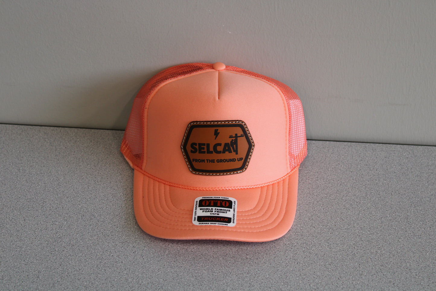 SELCAT From the Ground Up Leather Patch OTTO Trucker Style Hat