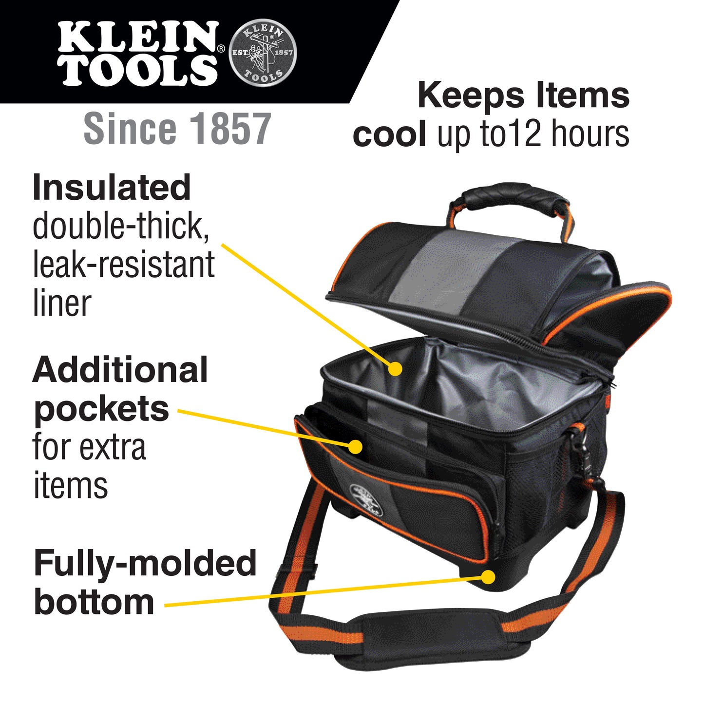 Klein Tradesman Pro™ Soft Lunch Cooler, 12-Quart