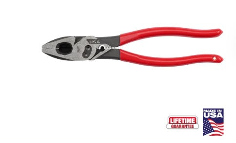 **Made in the USA Product** Milwaukee 9" Lineman's Pliers w/Crimper & Bolt Cutter, Dipped Handle