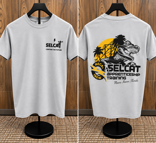 SELCAT Moore Haven logo short sleeve T-shirt