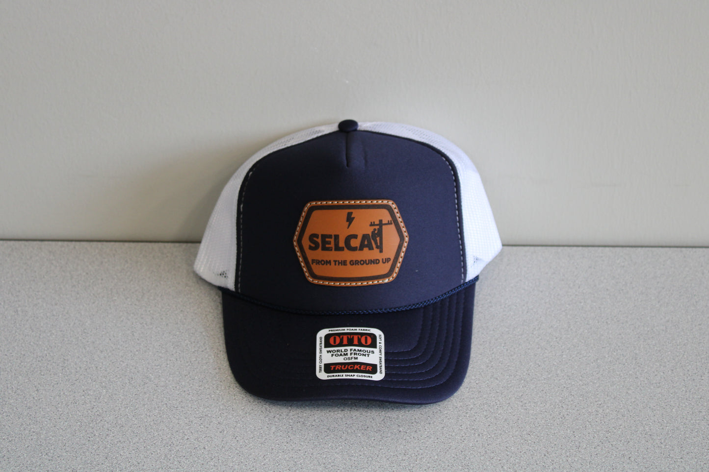 SELCAT From the Ground Up Leather Patch OTTO Trucker Style Hat
