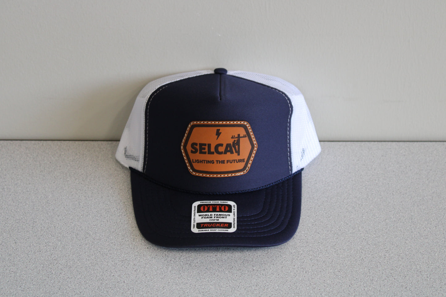 SELCAT Lighting the Future Leather Patch OTTO Trucker Style Hat