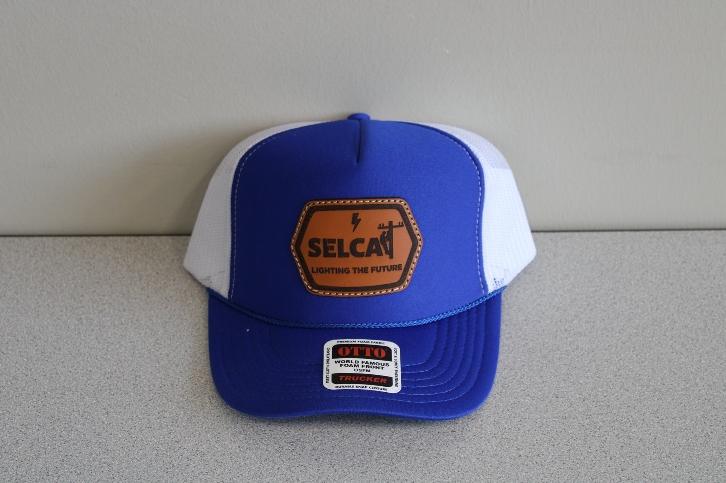 SELCAT Lighting the Future Leather Patch OTTO Trucker Style Hat
