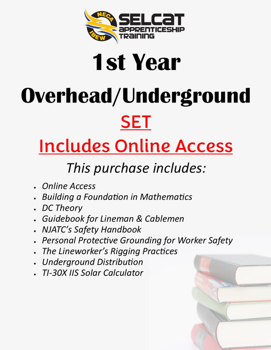 1st Year Overhead OR Underground Book SET--Includes Online Access