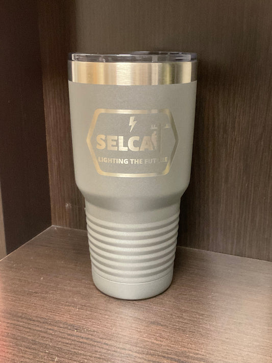 30oz. SELCAT Insulated Cup with Lid-Gray