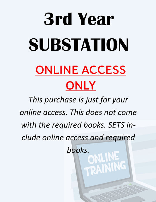 3rd Year Substation Online Access ONLY