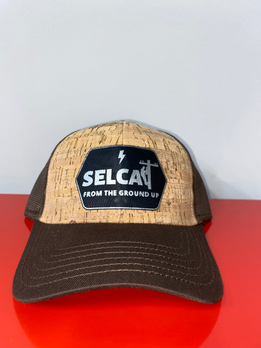 Adult Size SELCAT From the Ground Up Brown/Cork Hat