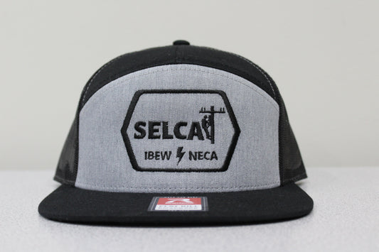 Adult Size SELCAT Logo Hat Gray/Black